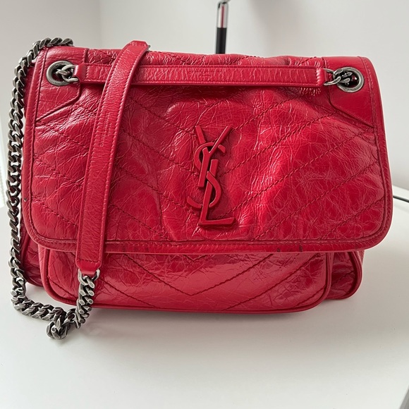 Saint Laurent Bags Ysl Saint Laurent Niki Bag Medium Rouge Eros